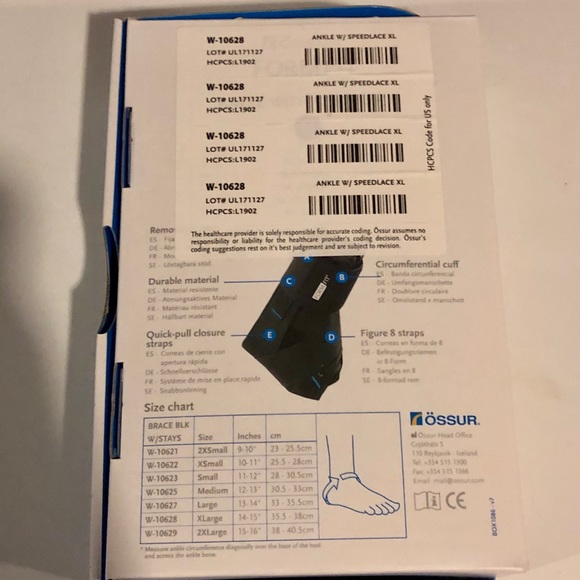 Ossur Formfit Ankle Brace with Speedlace - Picture 2 of 10